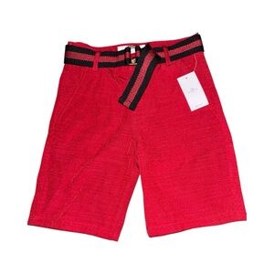 Craft Flow Boys Red Shorts with Belt | New with Tags
